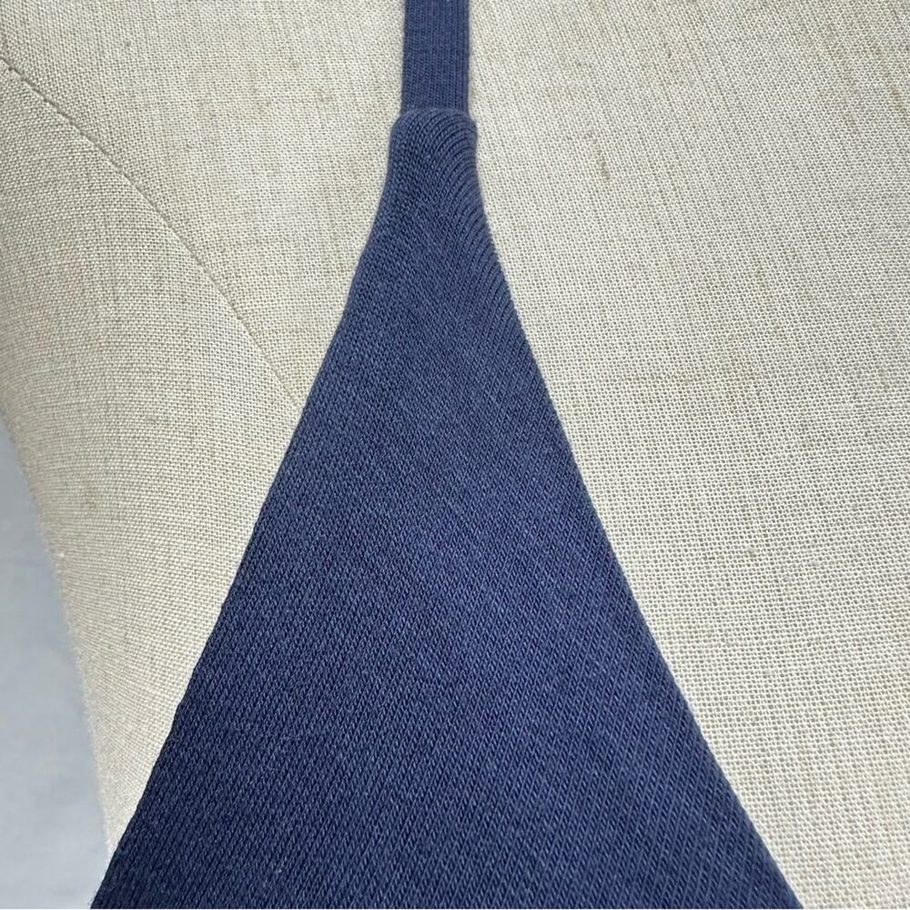 Lou & Grey‎ Signaturesoft navy stretch jersey knit midi dress size medium - Picture 8 of 14